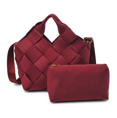 Sol and Selene Resilience Woven Neoprene Bag - Wine