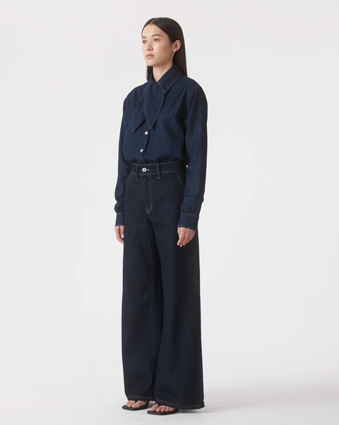 Outland Denim Skye Mid Wide Jean - Starlight