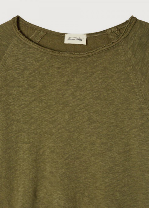 American Vintage Sonoma Long Sleeve Boatneck T-Shirt - Vintage Bush