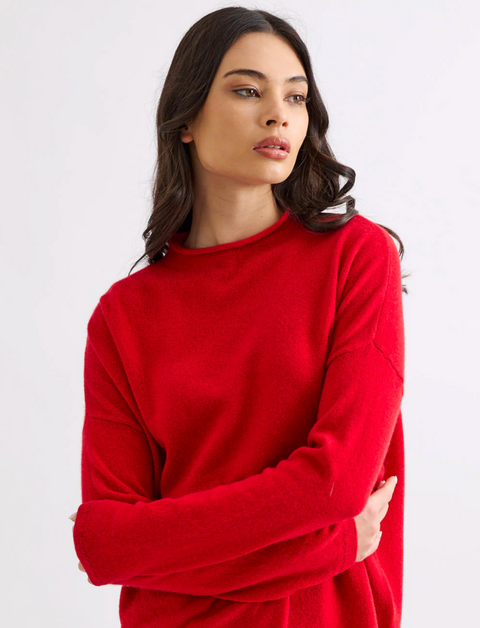 Mia Fratino Sloane Mockneck - Poppy