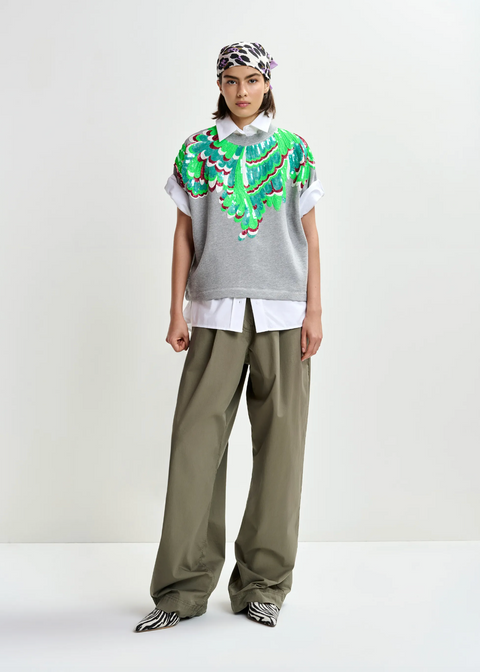 Essentiel Antwerp Jolies Sweatshirt - Grey/Multicolour