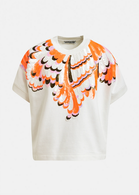 Essentiel Antwerp Jolies Sweatshirt - Off White/Multicolour