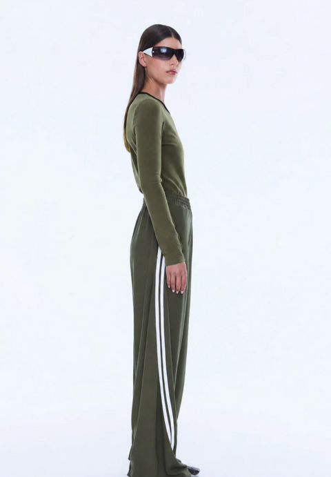 Ena Pelly Valentina Stripe Pant - Olive