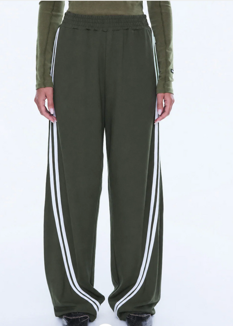 Ena Pelly Valentina Stripe Pant - Olive