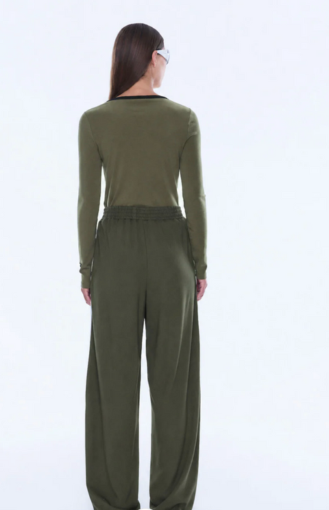 Ena Pelly Valentina Stripe Pant - Olive