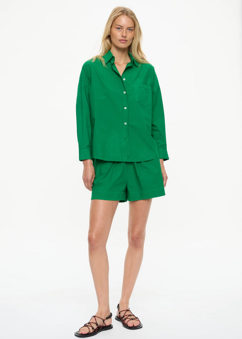 LMND Chiara Classic Long Sleeve Shirt - Green Hills