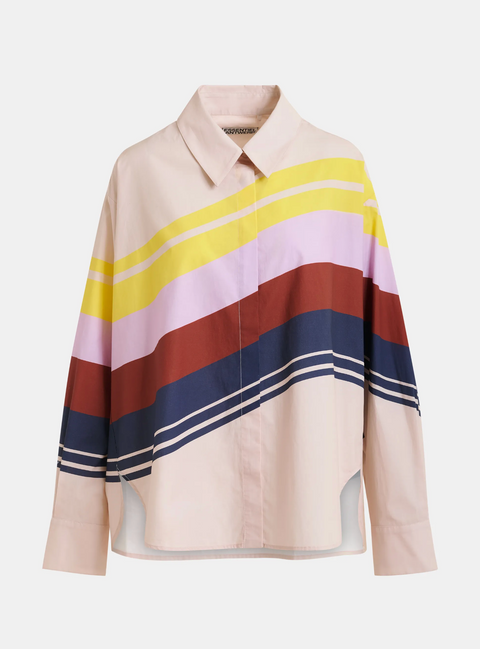 Essentiel Antwerp Joppy Shirt - Cream/Multicolour