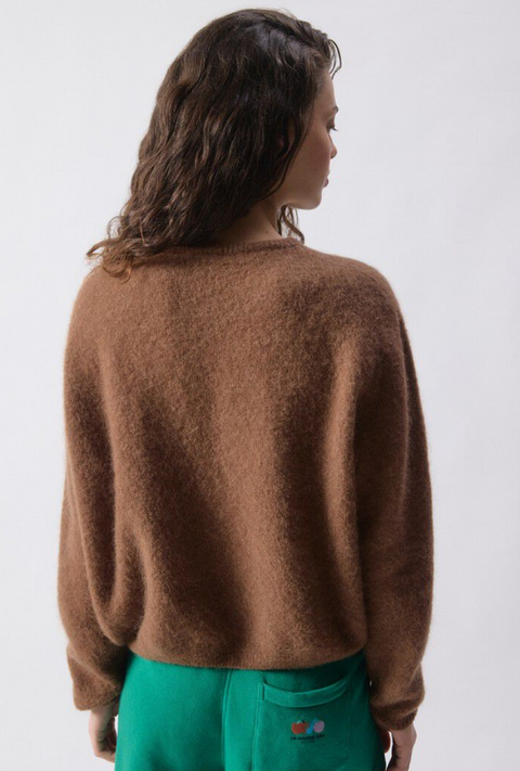 American Vintage Vitow Cardigan - Chocolate Melange