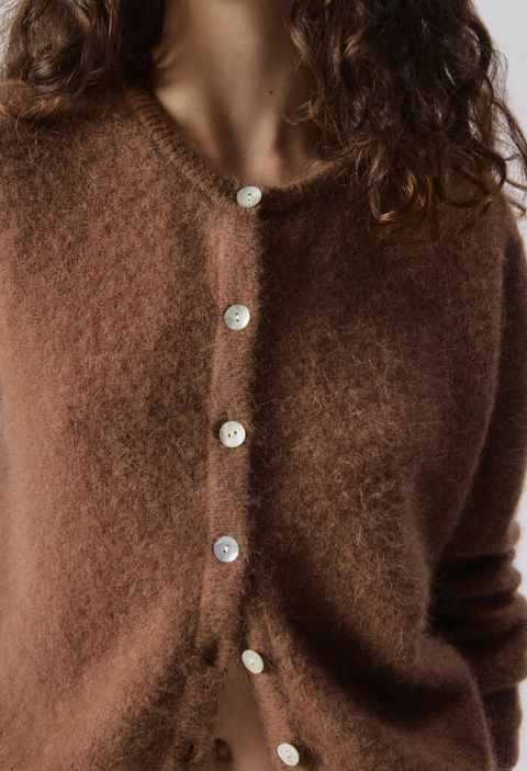 American Vintage Vitow Cardigan - Chocolate Melange