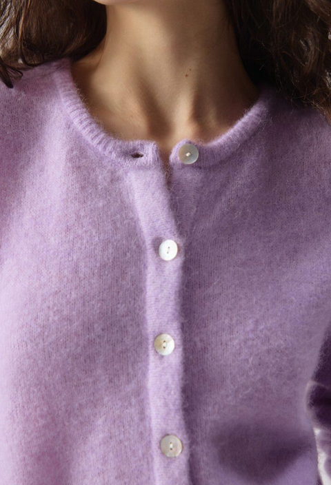 American Vintage Vitow Cardigan - Lavender Melange