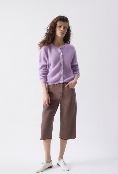 American Vintage Vitow Cardigan - Lavender Melange