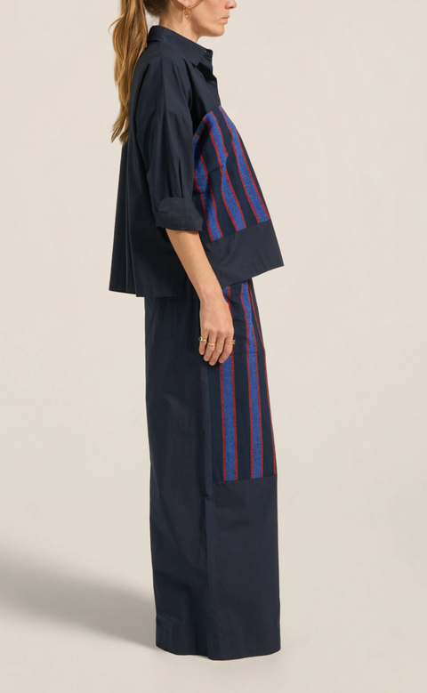 Ilio Nema Elysian Poplin Pants - Navy
