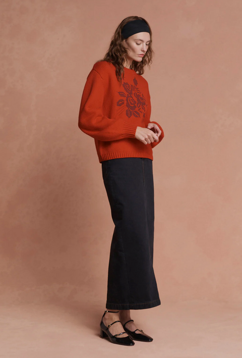 Lovaan Eloise Jumper - Cherry