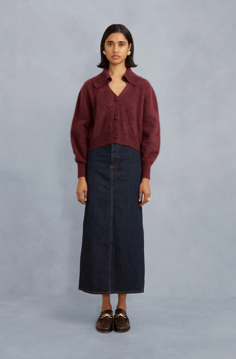 Lovaan Sylvie Cardigan - Berry