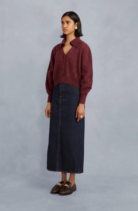 Lovaan Sylvie Cardigan - Berry