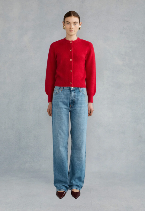 Lovaan Flo Cardigan - Red