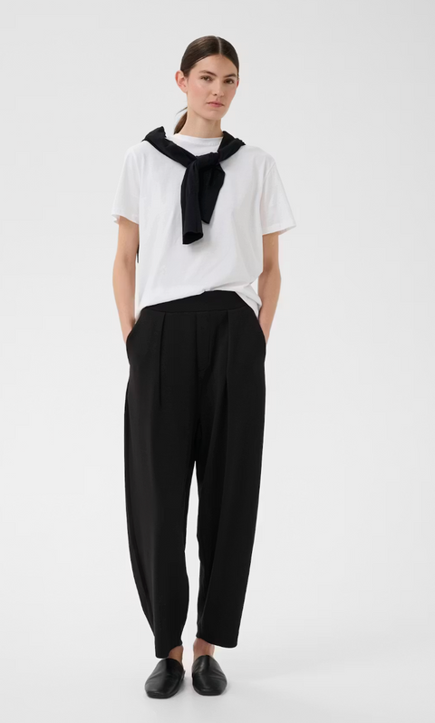 InWear Jersey Barrel Leg Pant - Black