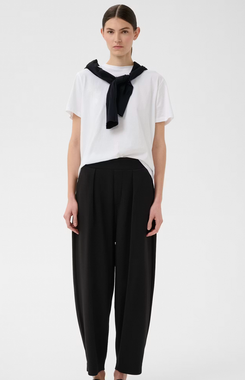 InWear Jersey Barrel Leg Pant - Black
