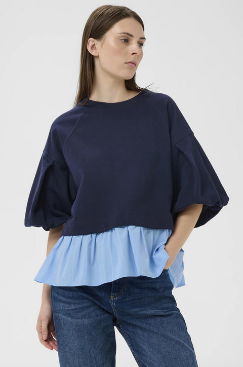 InWear Jersey Top - Navy