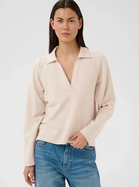 InWear Jersey Polo Top - Haze