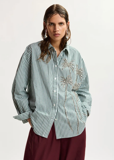 Essentiel Antwerp Kasper Shirt - Bottle Green