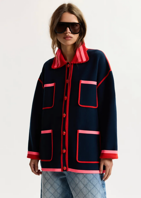 Essentiel Kokorico Cardigan - Navy