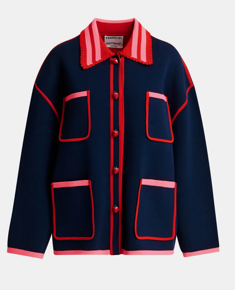 Essentiel Kokorico Cardigan - Navy