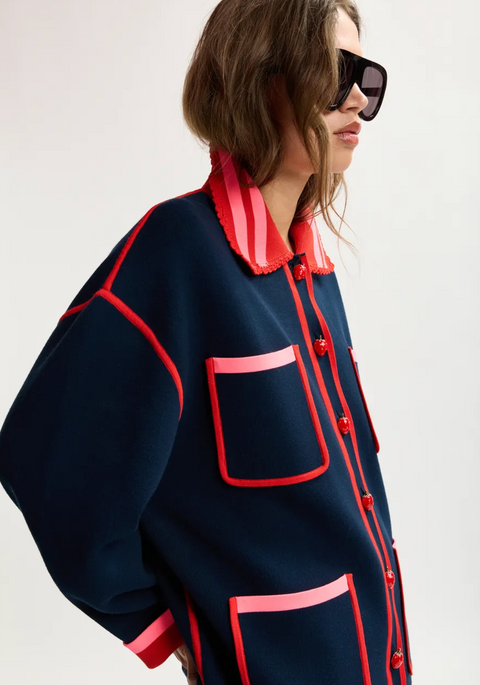 Essentiel Kokorico Cardigan - Navy