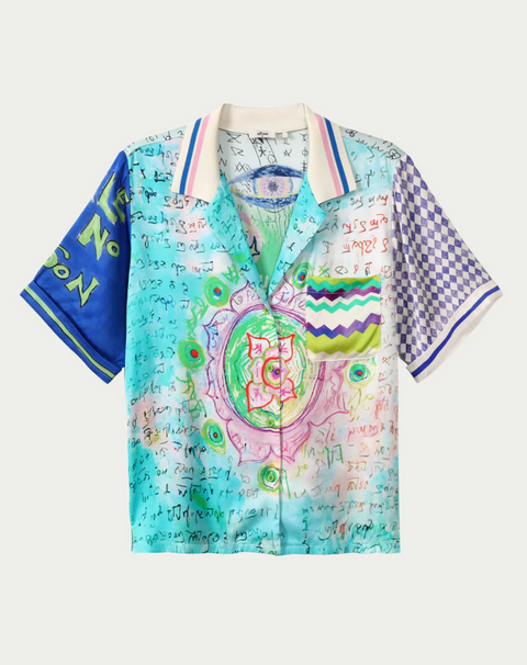 ME369 Aya Knit Collar Shirt - Runic Whisper