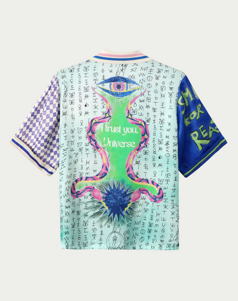ME369 Aya Knit Collar Shirt - Runic Whisper