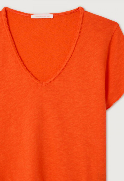 American Vintage Sonoma V-Neck Short Sleeve T-Shirt - Vintage Gaspacho