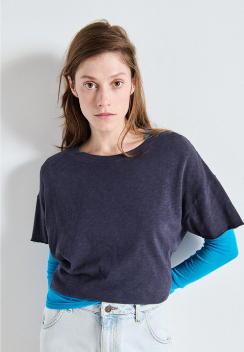 American Vintage Sonoma Short Sleeve T-Shirt - Vintage Navy