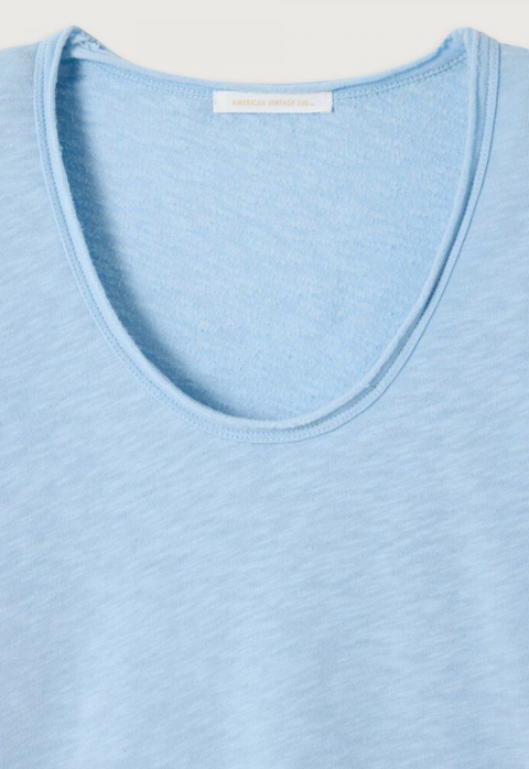 American Vintage Sonoma Long Sleeve Scoop Neck T-Shirt - Vintage Splash