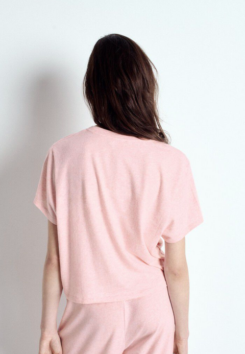 American Vintage Ypawood Short Sleeve T-Shirt - Icing Melange