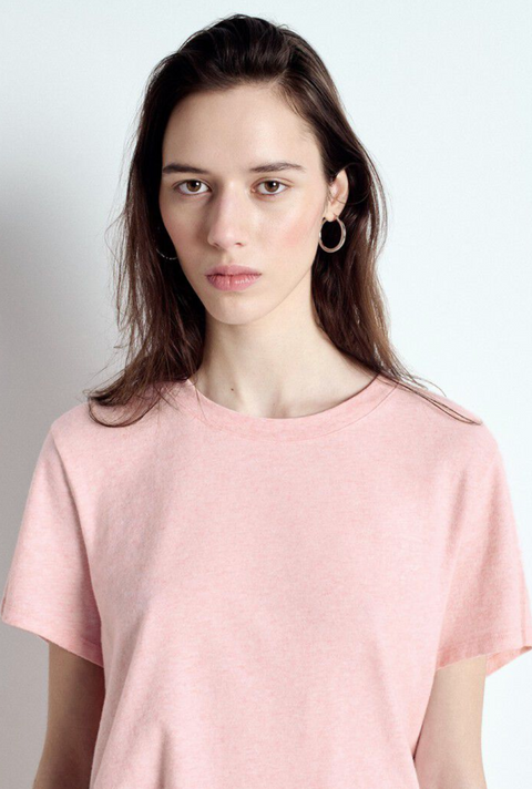 American Vintage Ypawood Short Sleeve T-Shirt - Icing Melange