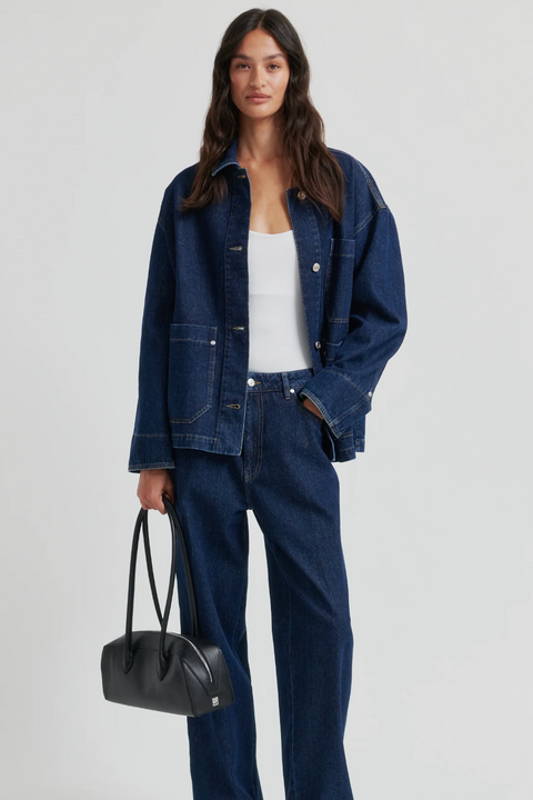 Second Female Columbo Denim Jacket - Dark Blue