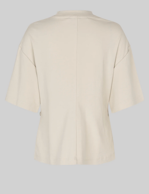 Second Female Enora Brooch Tee - Soft Beige