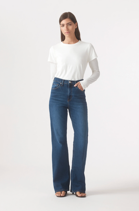 Outland Denim Cindy High Bootleg Jean - Tidal