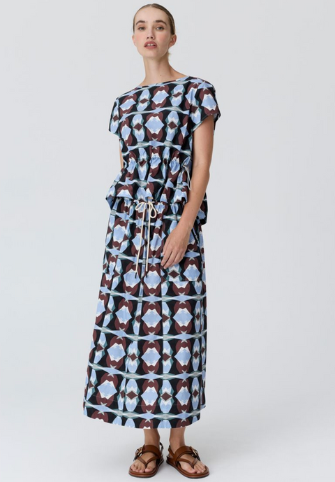 POL Clothing Thyra Reversible Tee - Thyra Print