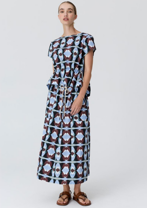 POL Clothing Thyra Skirt - Thyra Print