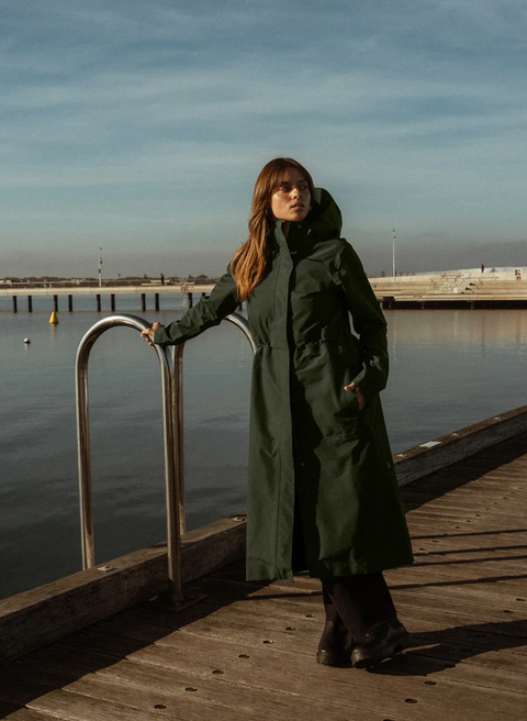 Amble Overland Waterproof Jacket - Eucalyptus