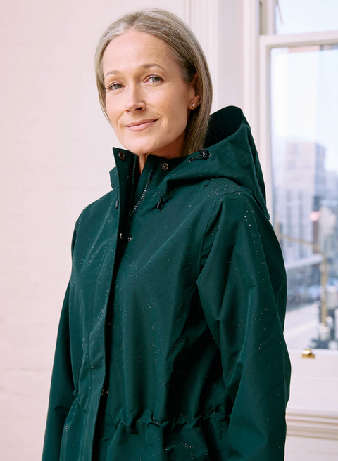 Amble Overland Waterproof Jacket - Eucalyptus