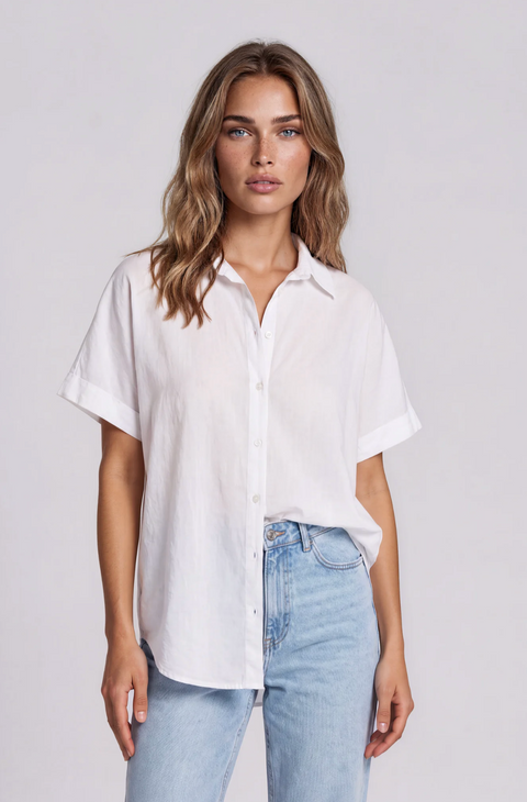 La Gemme Luna Short Sleeve Shirt - White