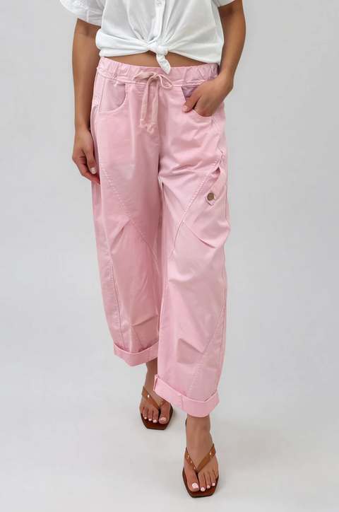 La Gemme Lucia Barrel Pant - Pink