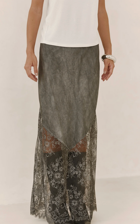 Charli London Solene Slip Skirt - Grey