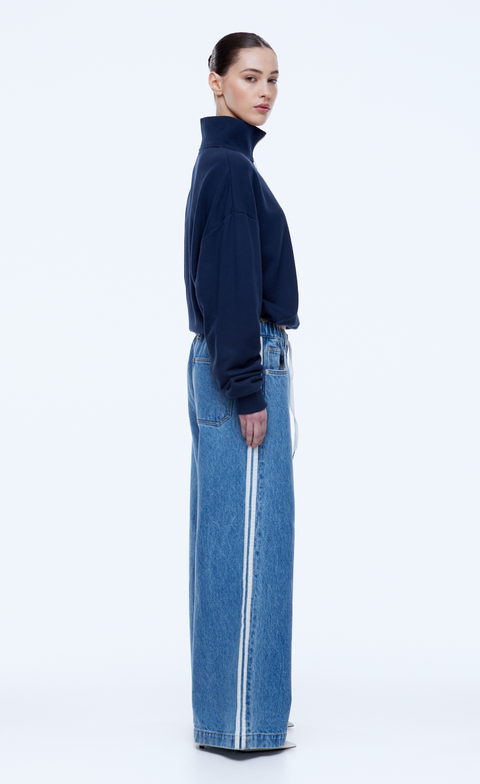 Ena Pelly Sophie Wide Leg Jean - Light Indigo