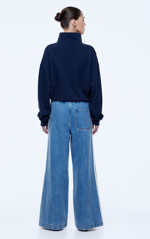 Ena Pelly Sophie Wide Leg Jean - Light Indigo