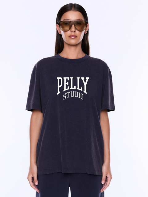 Ena Pelly Sophia Relaxed Tee - Washed Navy/Ena Pelly