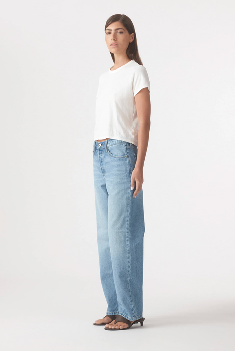 Outland Denim Rachel Mid Boyfriend Jean 29" - Vintage Blue