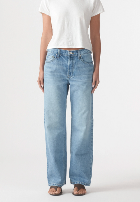 Outland Denim Rachel Mid Boyfriend Jean 29" - Vintage Blue